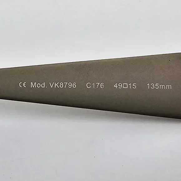 Vanni Mod. VK8796 C176 Bronze Grey Rectangular Eyeglasses Frame Italy 49-15-135 - Picture 7 of 12